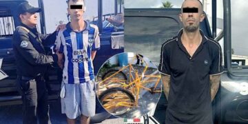 Hermanos son detenidos por robar triciclo en Monterrey, NL