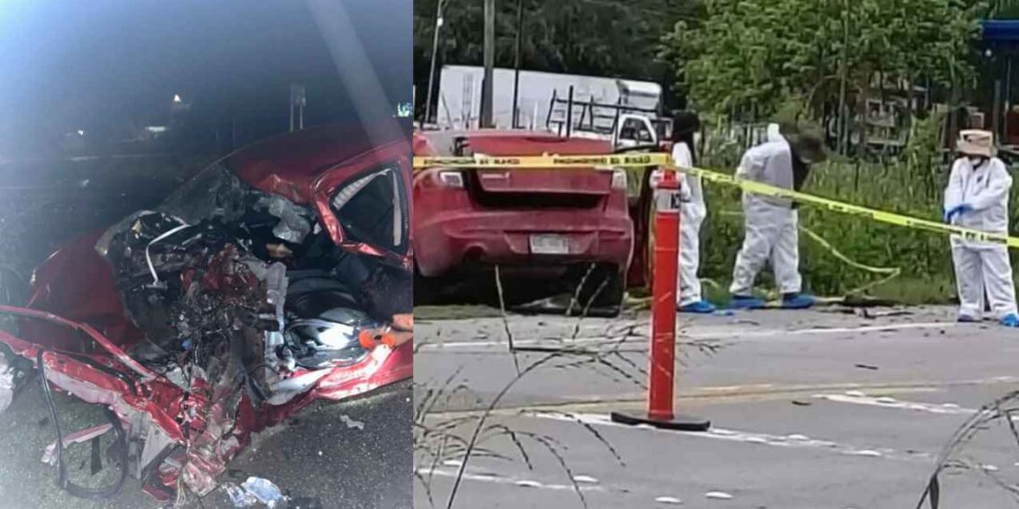 Identifican a las dos personas que fallecieron en fatal choque en la carretera Cadereyta-Allende