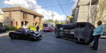 conductora choque San Pedro Alto