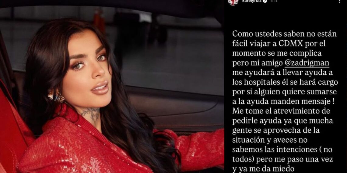 Karely Ruiz ofrece apoyo a víctimas de la explosión en Iztapalapa