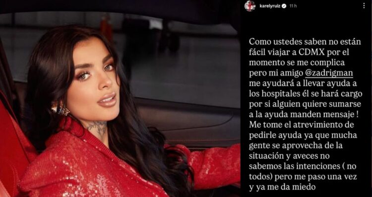 Karely Ruiz ofrece apoyo a víctimas de la explosión en Iztapalapa