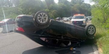 Lesionado volcar vehículo Guadalupe