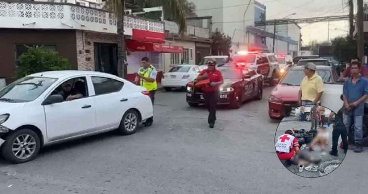 Madre e hijo quedan lesionados tras choque en la colonia Garza Nieto de Monterrey, NL