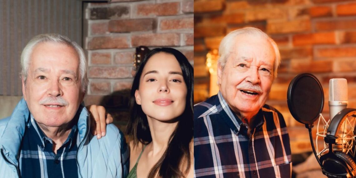 Majo Aguilar graba su primer dueto con su abuelo José, un sueño cumplido