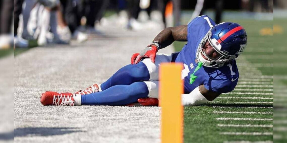 Malik Nabers lesión