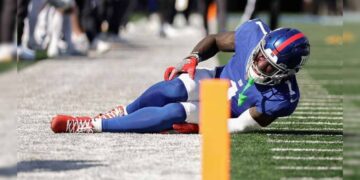 Malik Nabers lesión