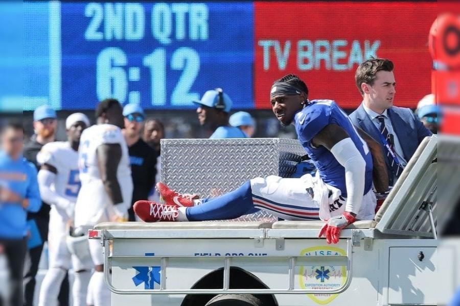 Malik Nabers lesión