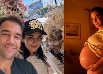 Martha Higareda presume su pancita en la recta final de su embarazo