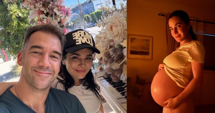 Martha Higareda presume su pancita en la recta final de su embarazo