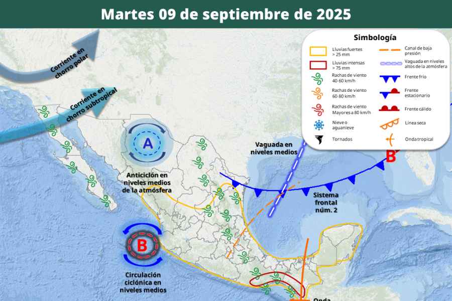 México habrá fuertes lluvias (1)