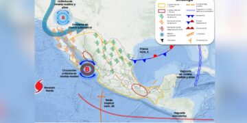 México lluvias por el frente frío