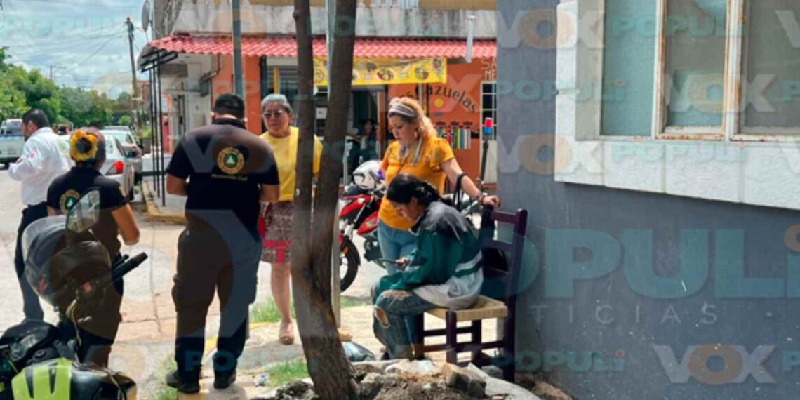 Motociclista choca en Mante