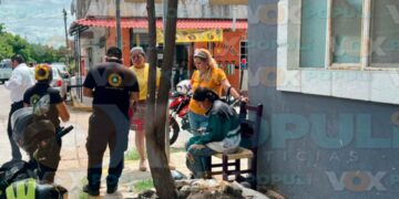 Motociclista choca en Mante