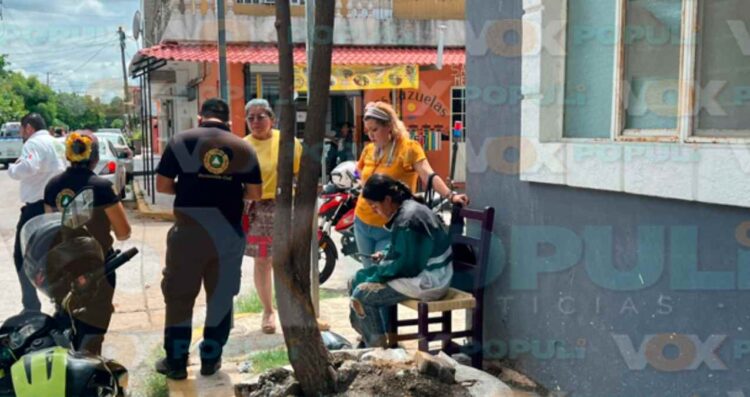 Motociclista choca en Mante