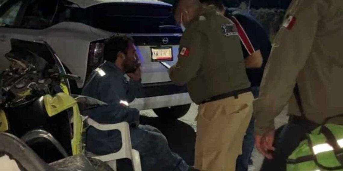 motociclista embestido automóvil Matamoros