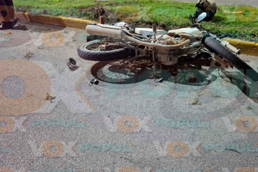 Motociclista termina hospitalizado en Tampico (1)