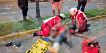Motociclista termina hospitalizado en Tampico