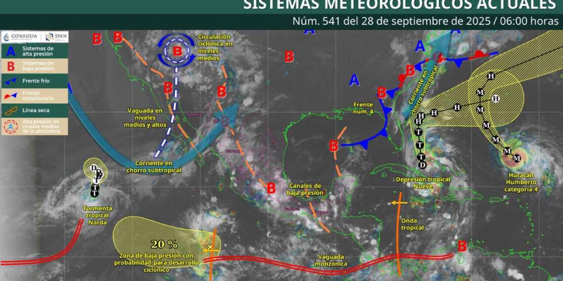 Onda tropical y frente frío provocarán tormentas: ¿En qué estados afectará?