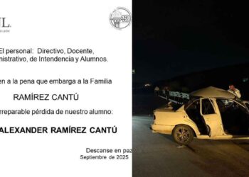 Preparatoria No. 13 de la UANL lamenta el fallecimiento del joven estudiante en Allende