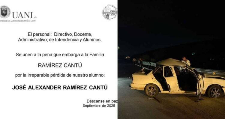 Preparatoria No. 13 de la UANL lamenta el fallecimiento del joven estudiante en Allende
