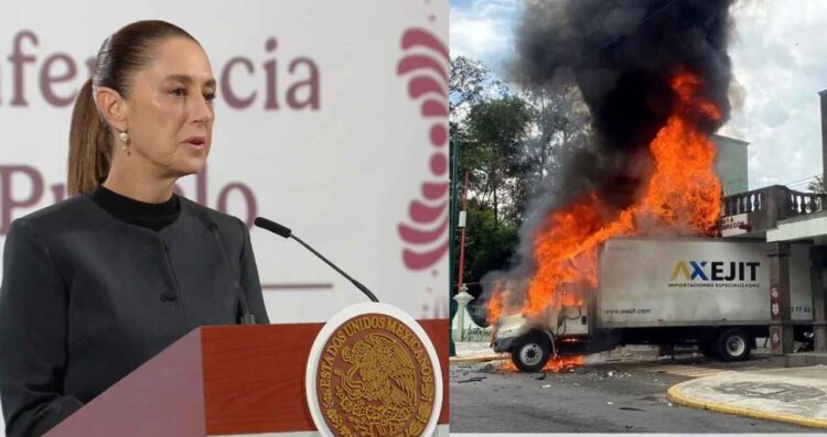 Protesta en el Campo Militar 1 parece provocación, señala Claudia Sheinbaum