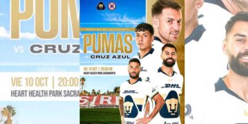 Pumas y Cruz Azul se alistan para amistoso en California este octubre
