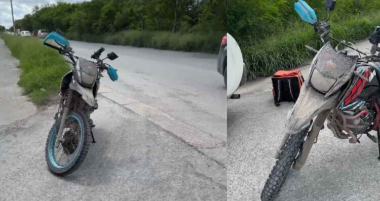 Repartidor lesionado tras choque en Matamoros