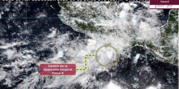 Se forma la Depresión tropical 13-E: ¿Cuál es su trayectoria?