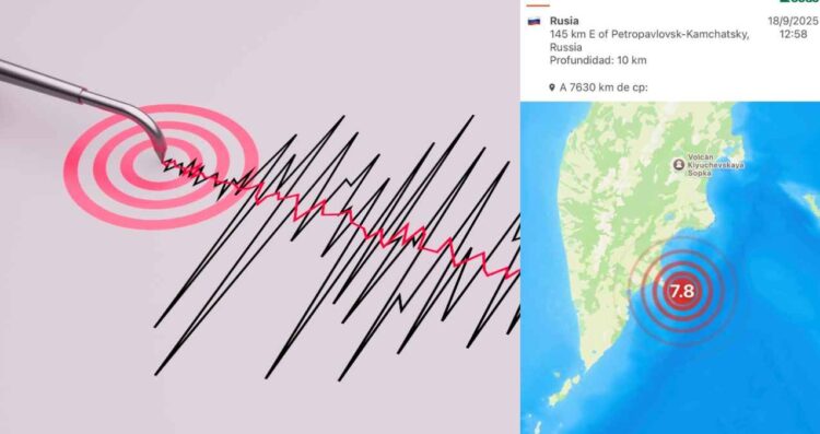 Se registra sismo de magnitud 7.8 en Rusia; activan alerta de tsunami