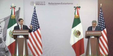 Secretario de Estado de EU, Marco Rubio realiza conferencia junto al canciller, Juan Ramón de la Fuente