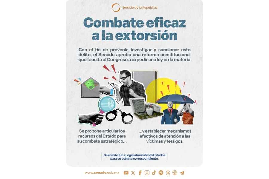 Senado extorsión