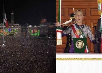 Da Claudia Sheinbaum el Grito de Independencia en el Zócalo