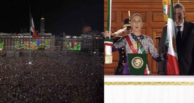 Da Claudia Sheinbaum el Grito de Independencia en el Zócalo