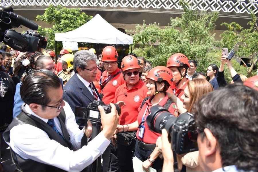 Simulacro nacional en Cámara de Diputados moviliza a 3 mil personas