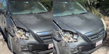 Sujetos causan accidente en Matamoros