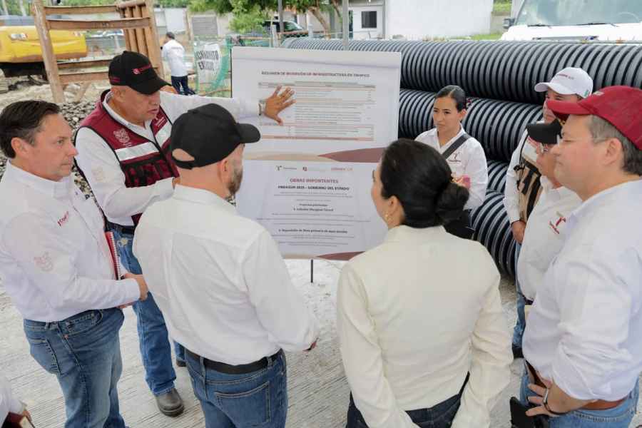 Supervisan obras hidráulicas en Tampico
