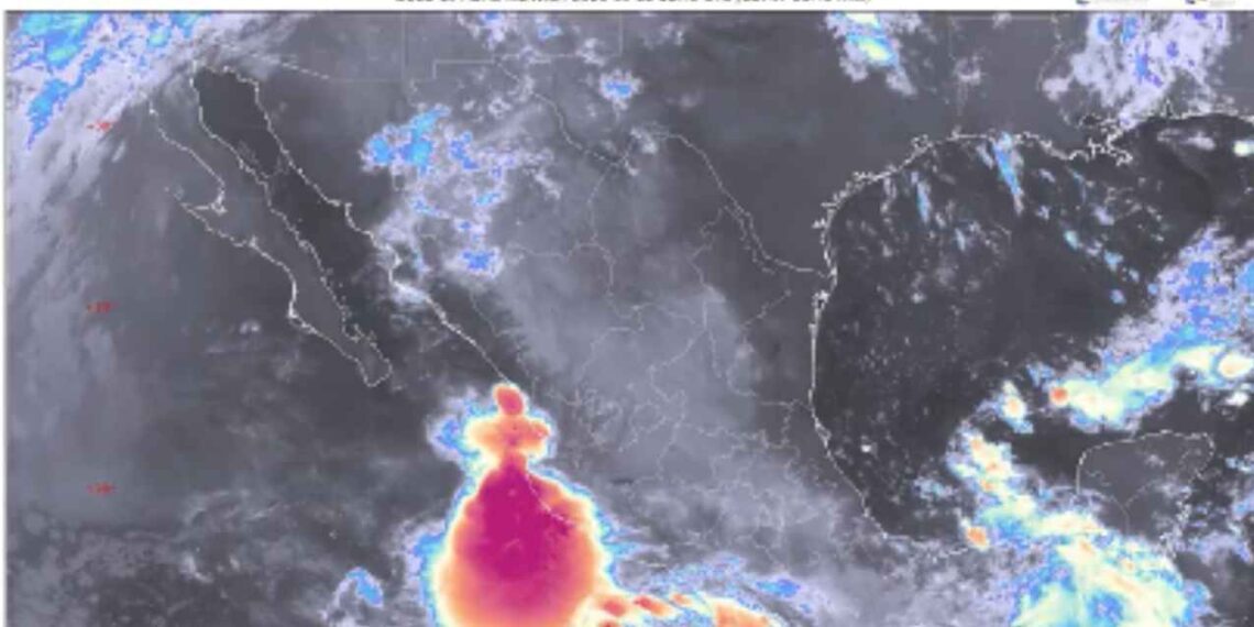 Tormenta tropical ‘Narda’ se acerca a las costas de México; así se ve