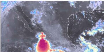 Tormenta tropical ‘Narda’ se acerca a las costas de México; así se ve