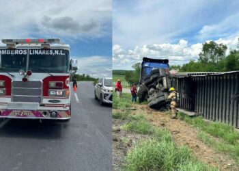 Tráiler vuelca Linares