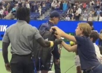 US Open incidente aficionado