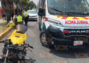 accidente de motocicleta hoy en Victoria