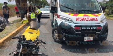 accidente de motocicleta hoy en Victoria