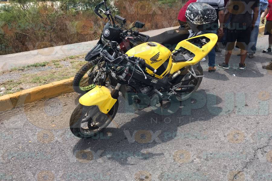 derrape de moto en victoria