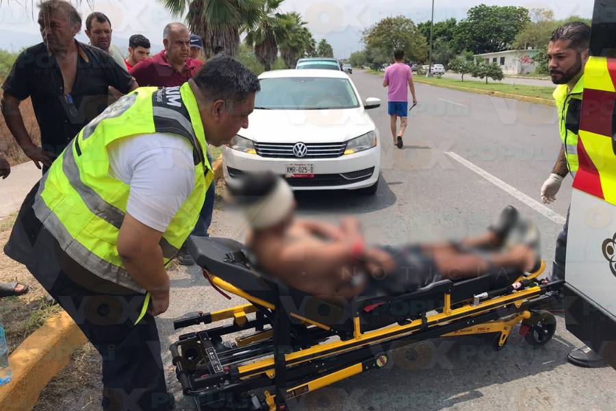 accidente de motocicleta hoy en Victoria