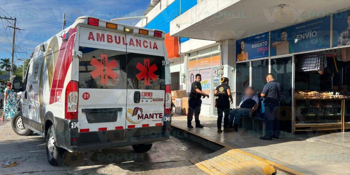 accidente de motociclista en Mante