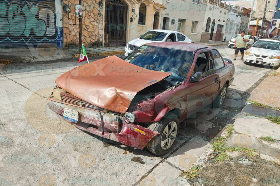 accidente vial en el centro de victoria