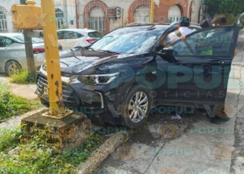 accidente vial en el centro de victoria
