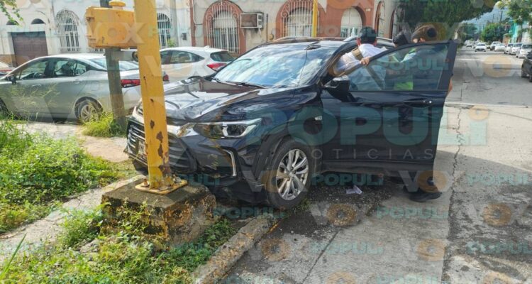 accidente vial en el centro de victoria