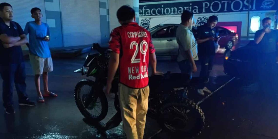 _arrolla a motociclista en Matamoros