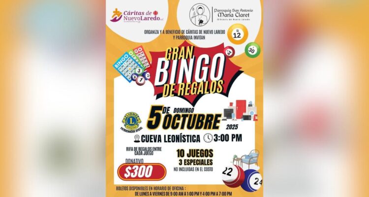 Bingo con Causa de Cáritas Nuevo Laredo